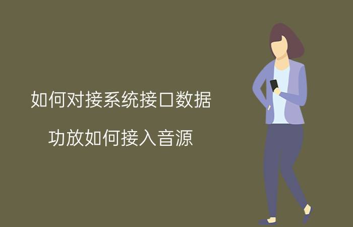 如何对接系统接口数据 功放如何接入音源？